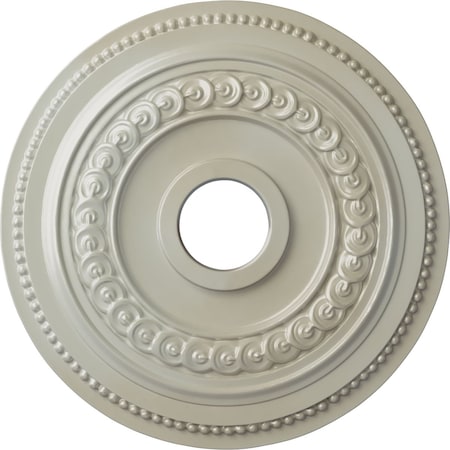 Ekena Millwork Oldham Ceiling Medallion (Fits Canopies up to 8 5/8"), 18"OD x 3 3/8"ID x 7/8"P, Flash Blue CM18OL1FBS